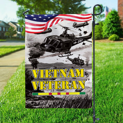 Military Army Vietnam Veteran Garden/House Flag