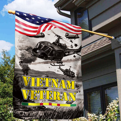 Military Army Vietnam Veteran Garden/House Flag