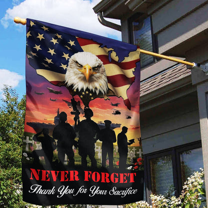US Military Army Memorial Day Garden/House Flag
