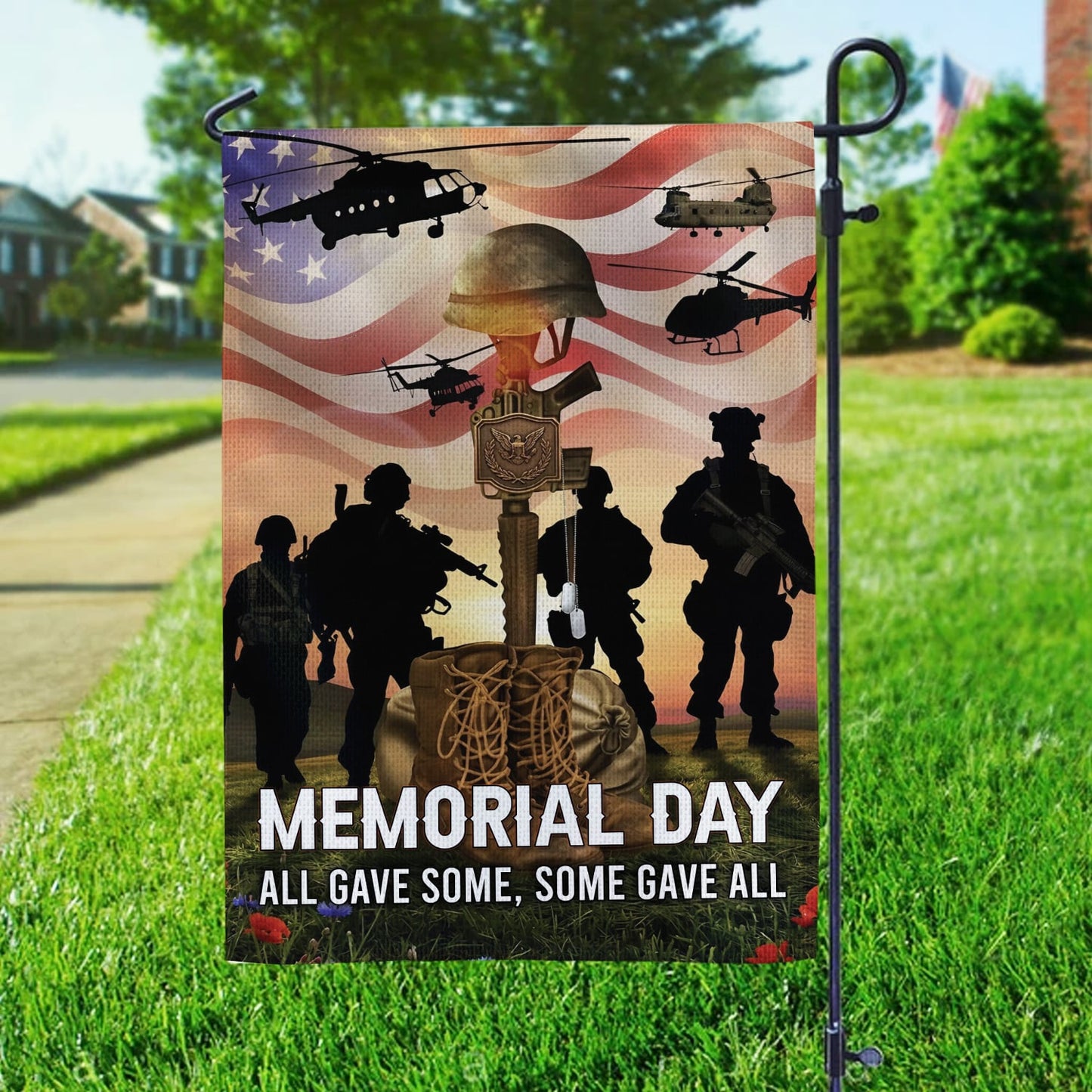 US Army Military Memorial Day Garden Flag Patriotic Outdoor House Decor