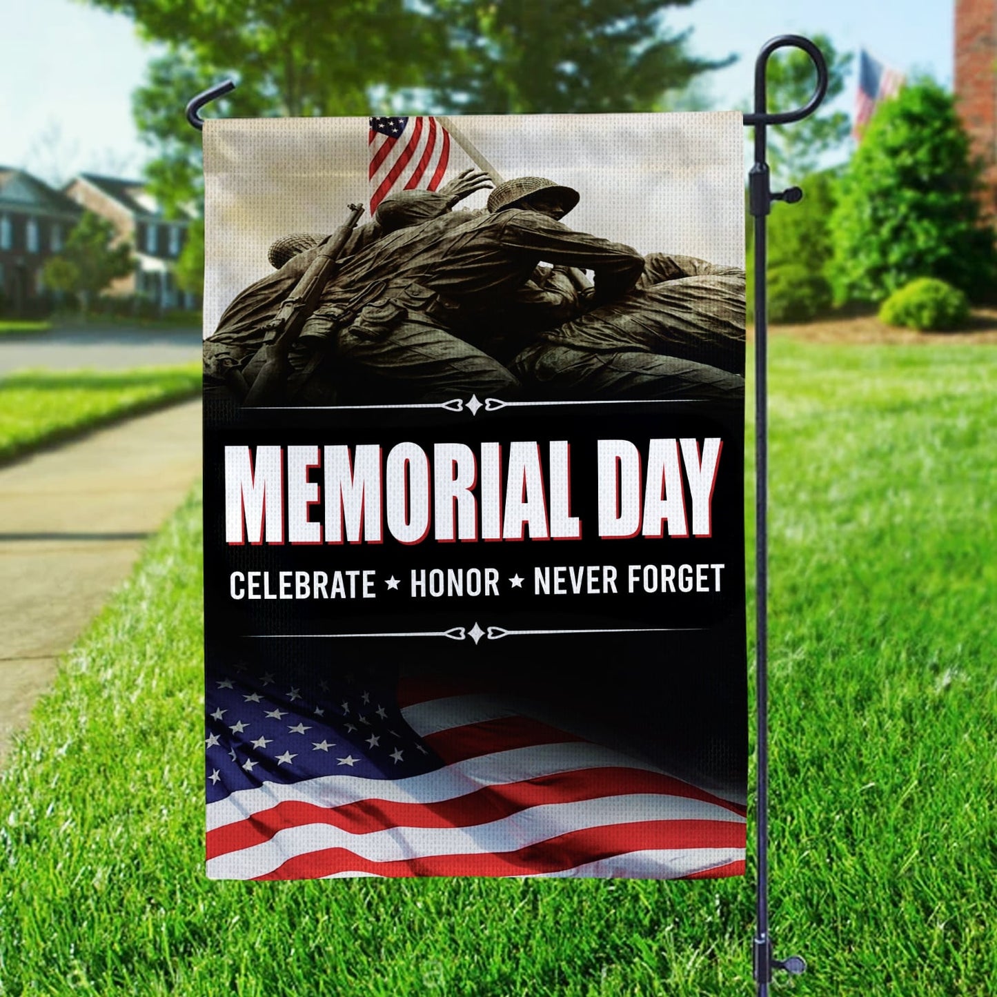 US Army Memorial Day Garden Flag Patriotic Military Outdoor Decor
