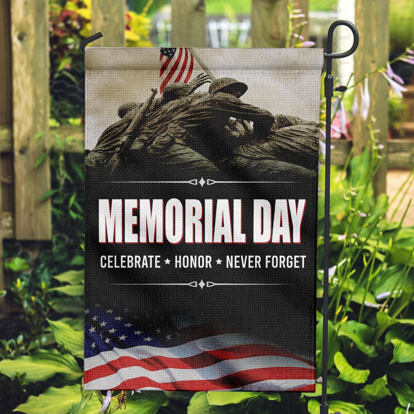 US Army Memorial Day Garden Flag Patriotic Military Outdoor Decor