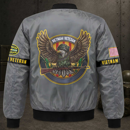 Vietnam Veteran Jacket Men Military Bomber Jacket Veterans Day Apparel