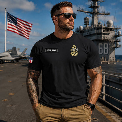 Custom Name US Navy Chief Since 1893 3D T-Shirt