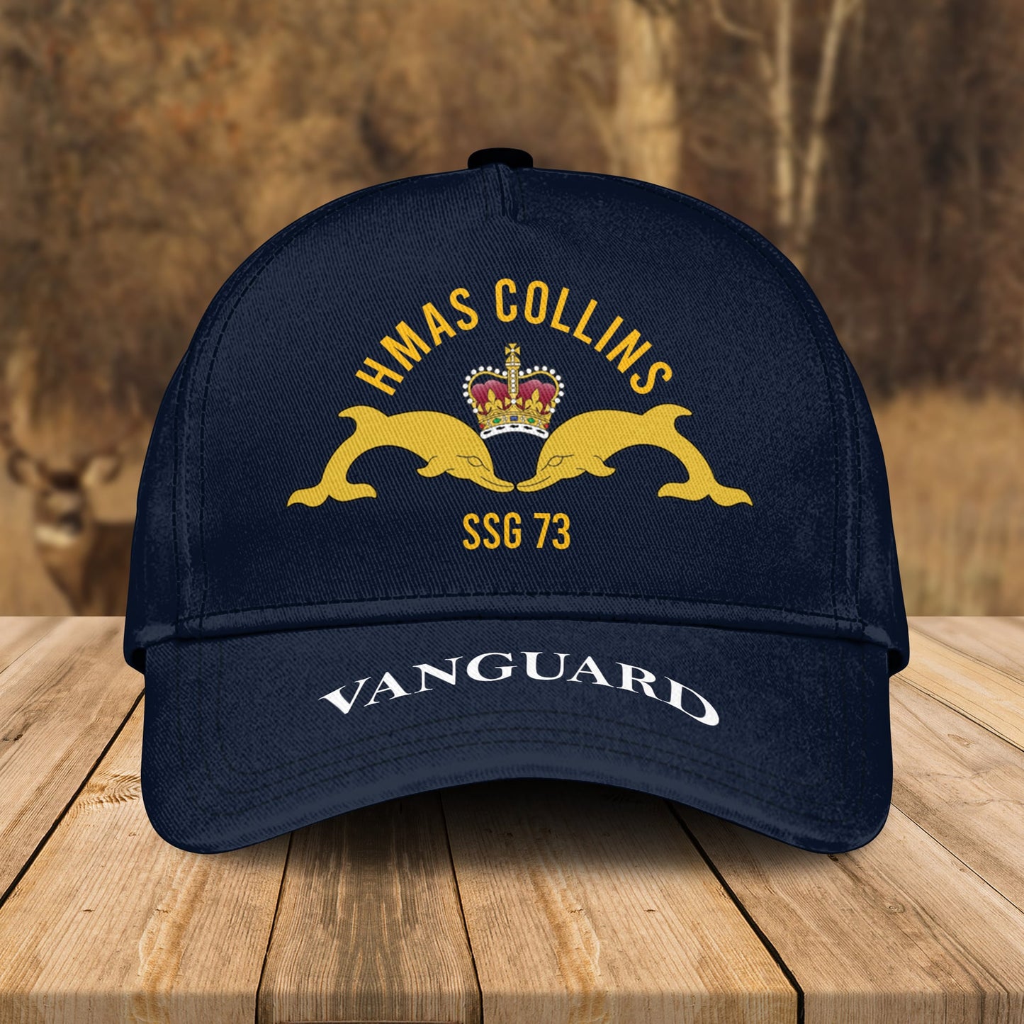 Custom Name Royal Australian Navy HMAS Collins (SSG 73) Cap