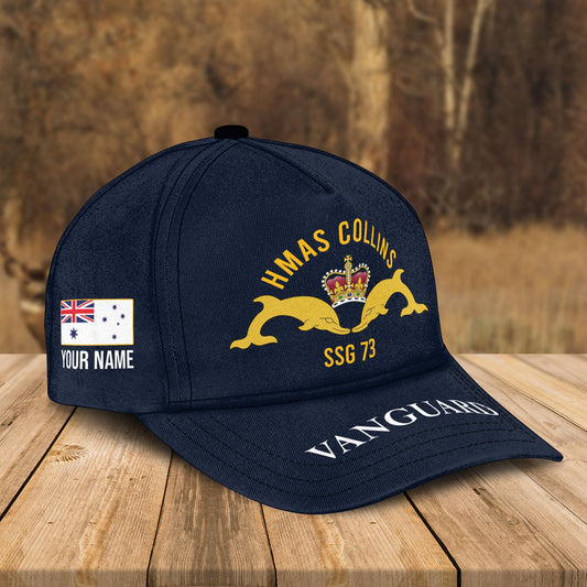 Custom Name Royal Australian Navy HMAS Collins (SSG 73) Cap