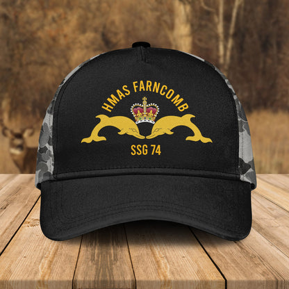 Custom Royal Australian Navy HMAS Farncomb (SSG 74) Cap