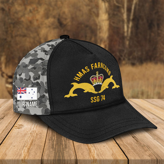 Custom Royal Australian Navy HMAS Farncomb (SSG 74) Cap