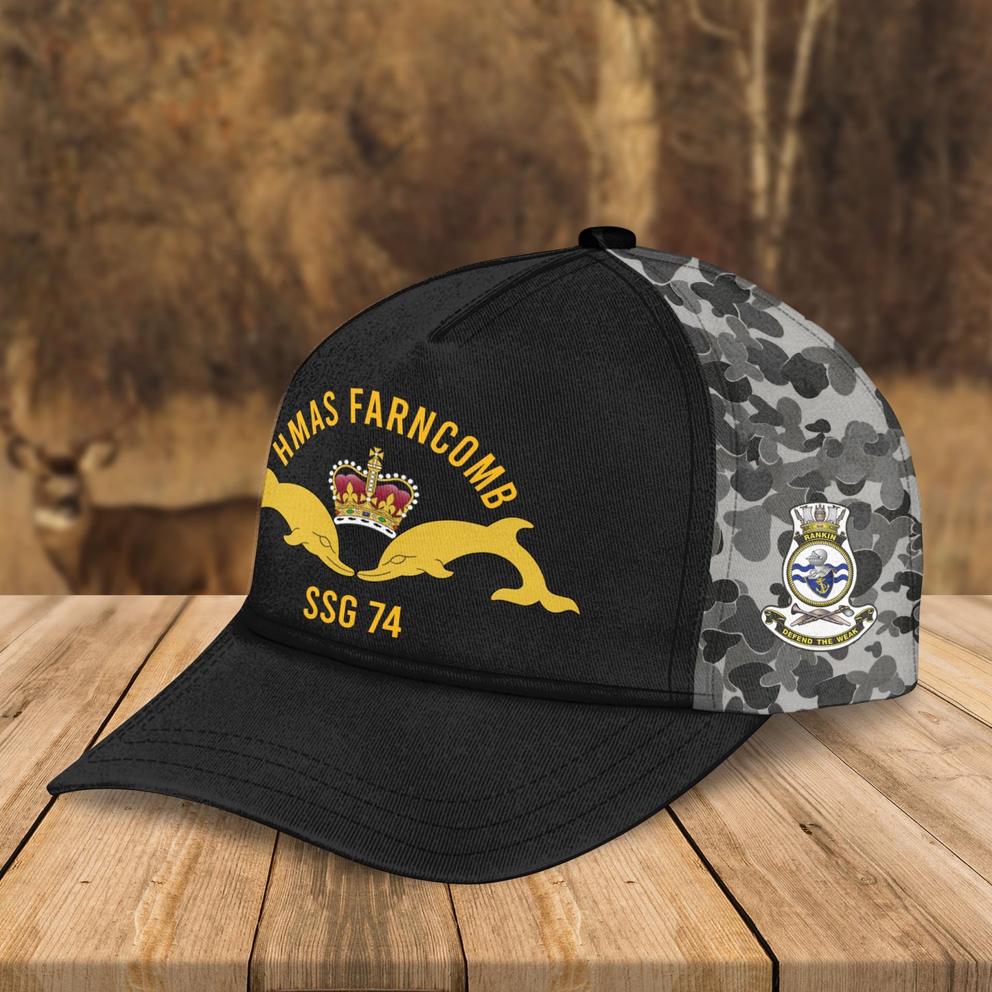 Custom Royal Australian Navy HMAS Farncomb (SSG 74) Cap