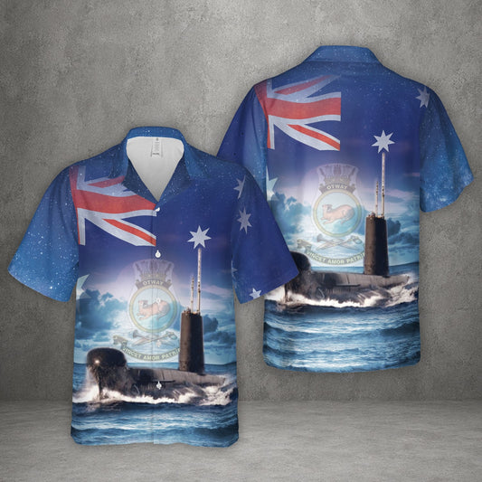 Royal Australian Navy HMAS Otway (S 59) Hawaiian Shirt