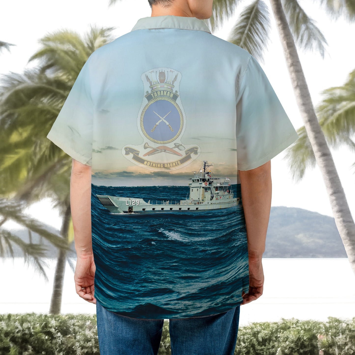 Royal Australian Navy HMAS Tarakan (L 129) Hawaiian Shirt