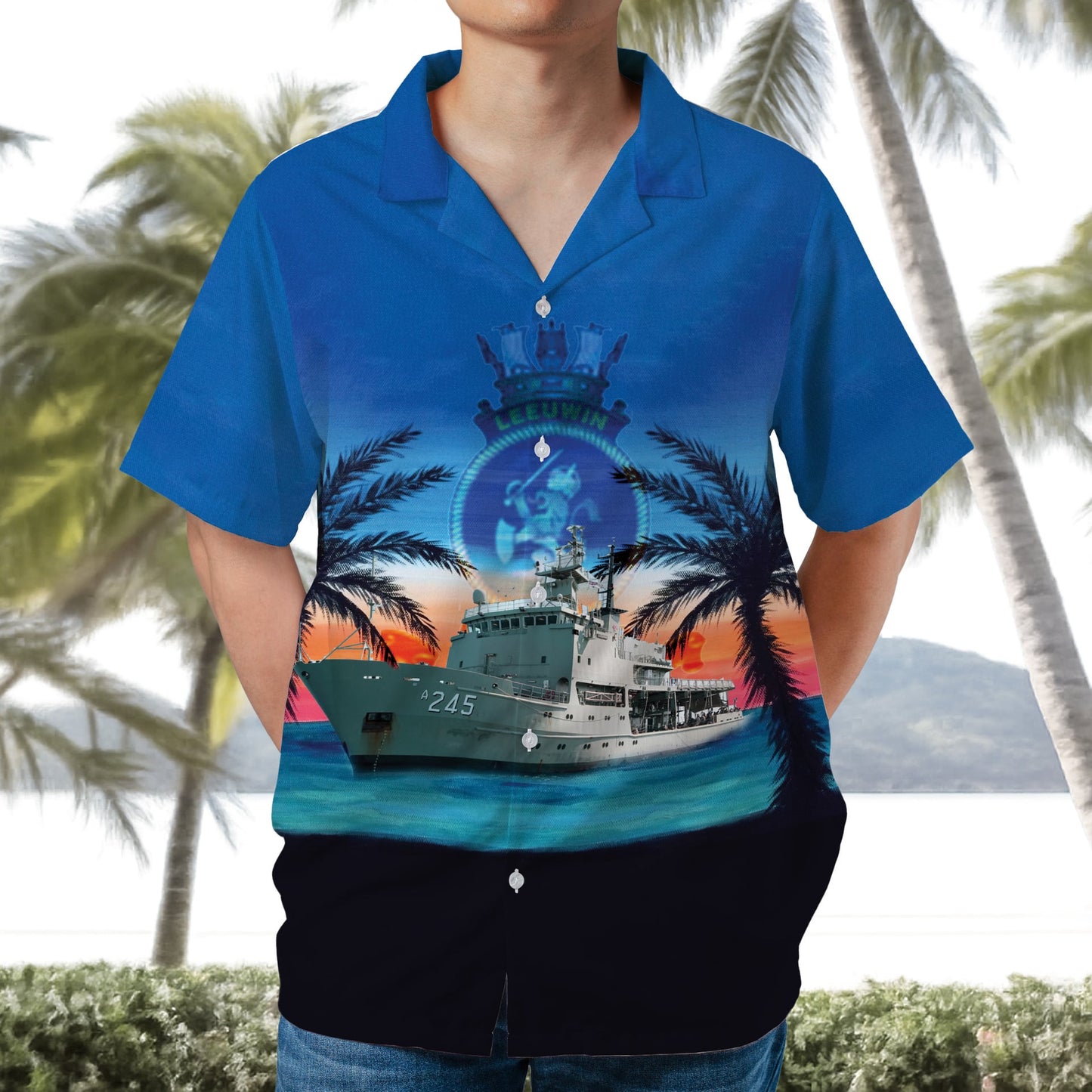 Royal Australian Navy HMAS Leeuwin (A 245) Hawaiian Shirt