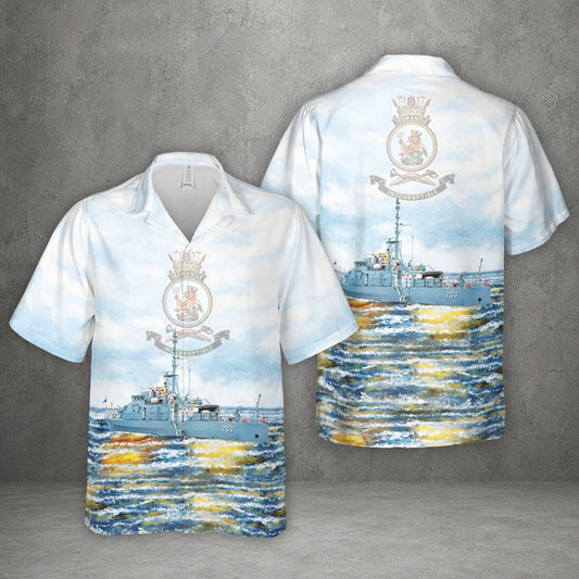 Royal Australian Navy HMAS Fremantle (FCPB 203) Fremantle-Class Patrol Boat Hawaiian Shirt