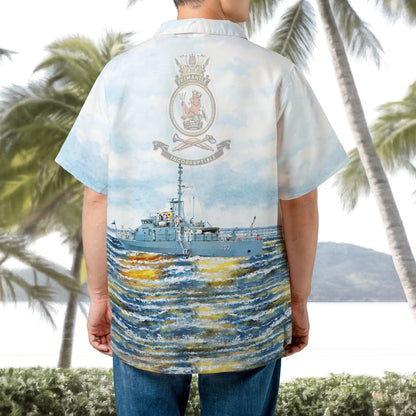 Royal Australian Navy HMAS Fremantle (FCPB 203) Fremantle-Class Patrol Boat Hawaiian Shirt