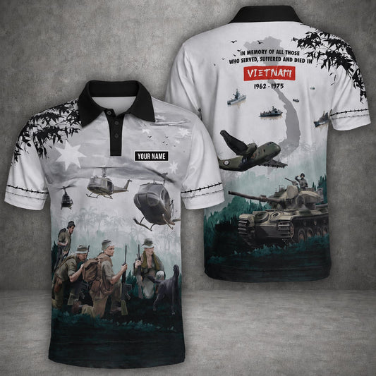 Custom Name Australian Defence Force Vietnam Veterans Polo Shirt