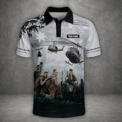 Custom Name Australian Defence Force Vietnam Veterans Polo Shirt