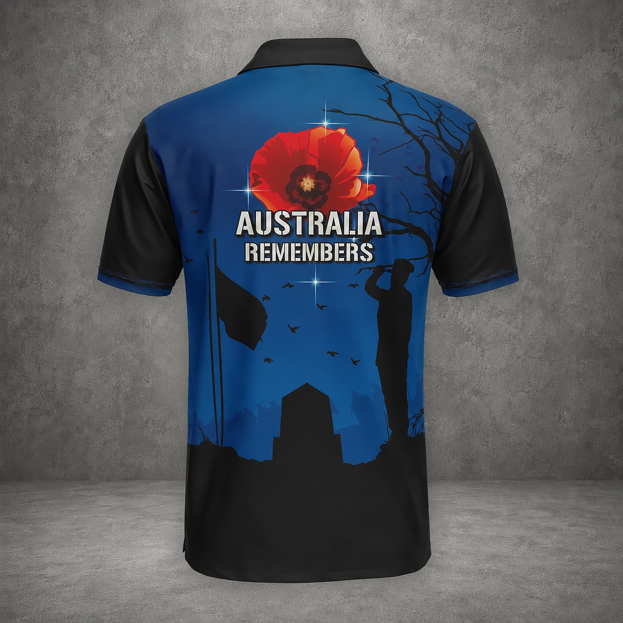Custom Name Australian Defence Force, Australia Remembers Polo Shirt