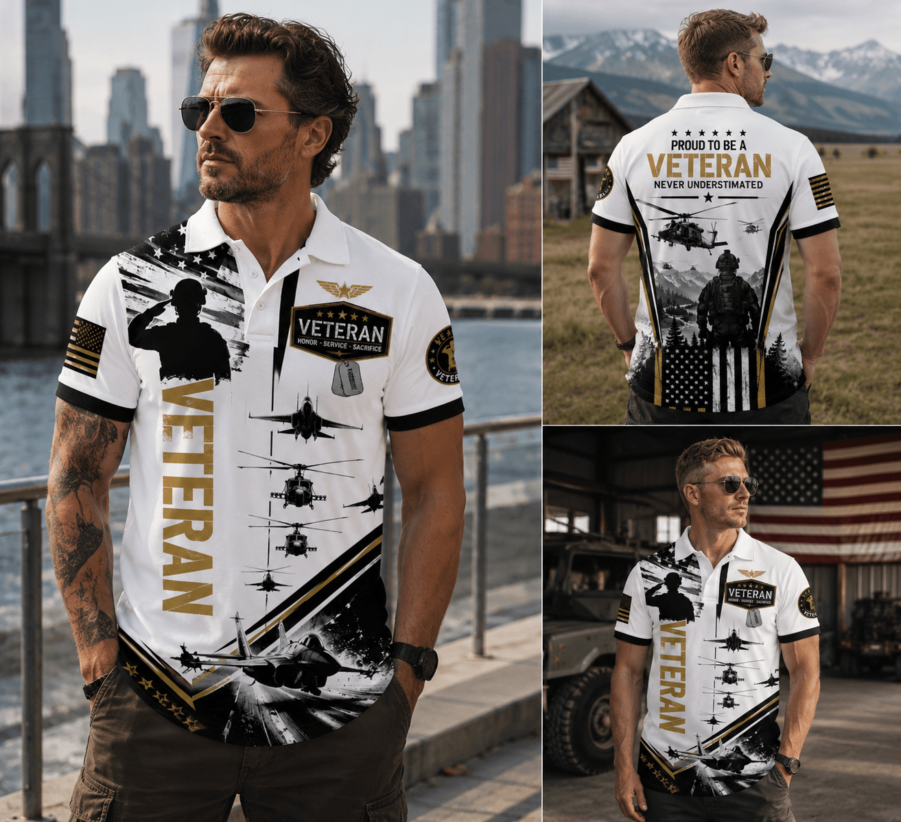 Pround To Be A Veteran Never Understimated 3D Shirt