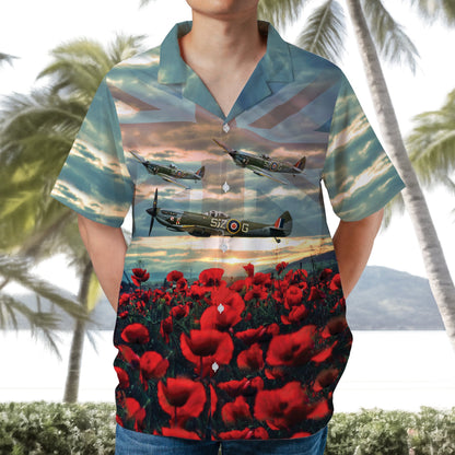 UK Armed Forces Lest We Forget Remembrance Day Hawaiian Shirt
