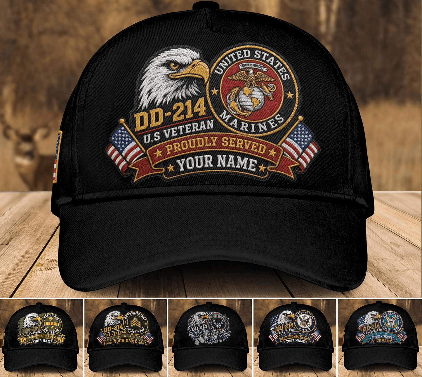 Embroidered DD-214 Veteran Hat, It's A Veteran Thing Military Cap, Patriotic Eagle Veteran Gift