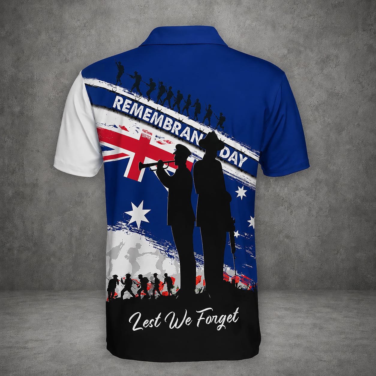 Australian Defence Force Remembrance Day Polo Shirt, Lest We Forget Military Shirt
