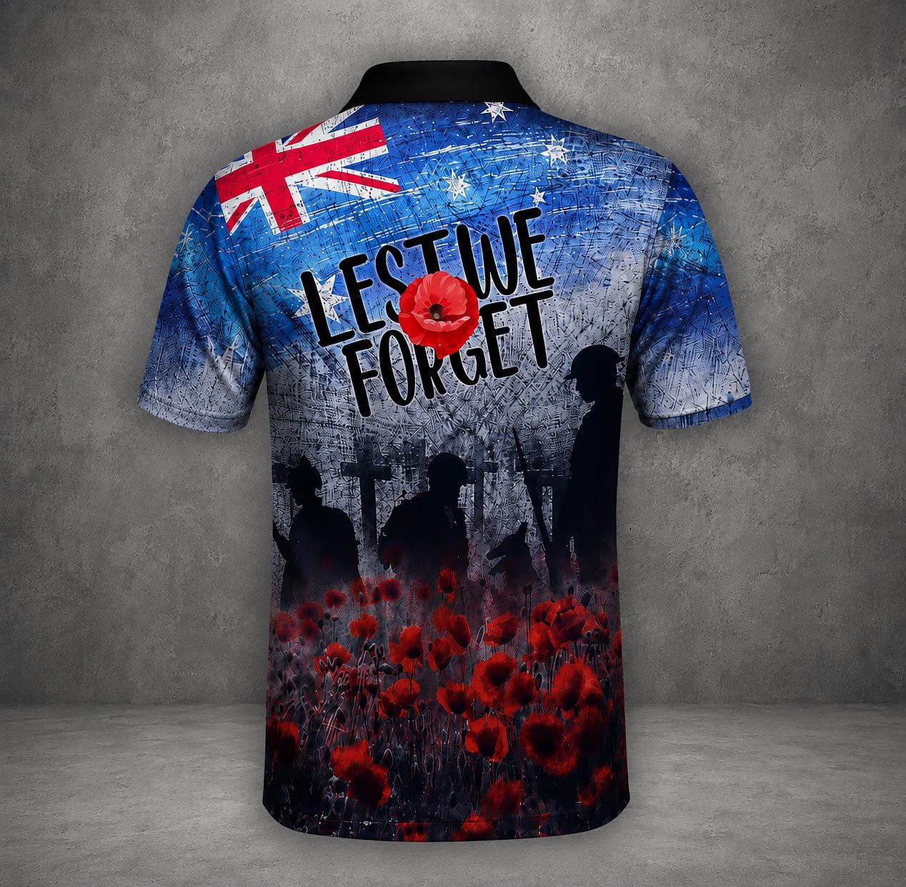 Australian Defence Force Polo Shirt, Anzac Day Lest We Forget Remembrance Gift