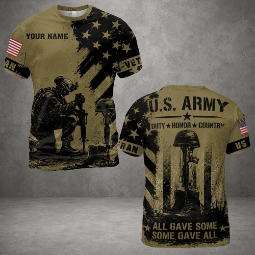 All Gave Some Some Gave All 3D Shirt, US Veteran Patriotic T-Shirt