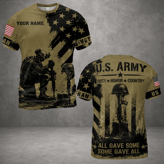 All Gave Some Some Gave All 3D Shirt, US Veteran Patriotic T-Shirt