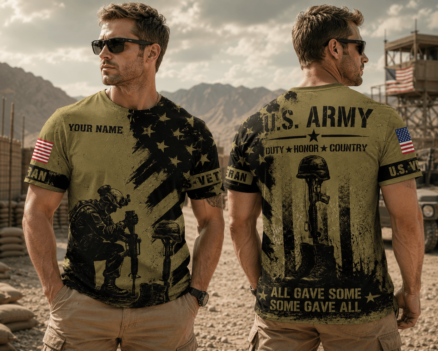 All Gave Some Some Gave All 3D Shirt, US Veteran Patriotic T-Shirt