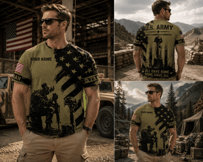 All Gave Some Some Gave All 3D Shirt, US Veteran Patriotic T-Shirt