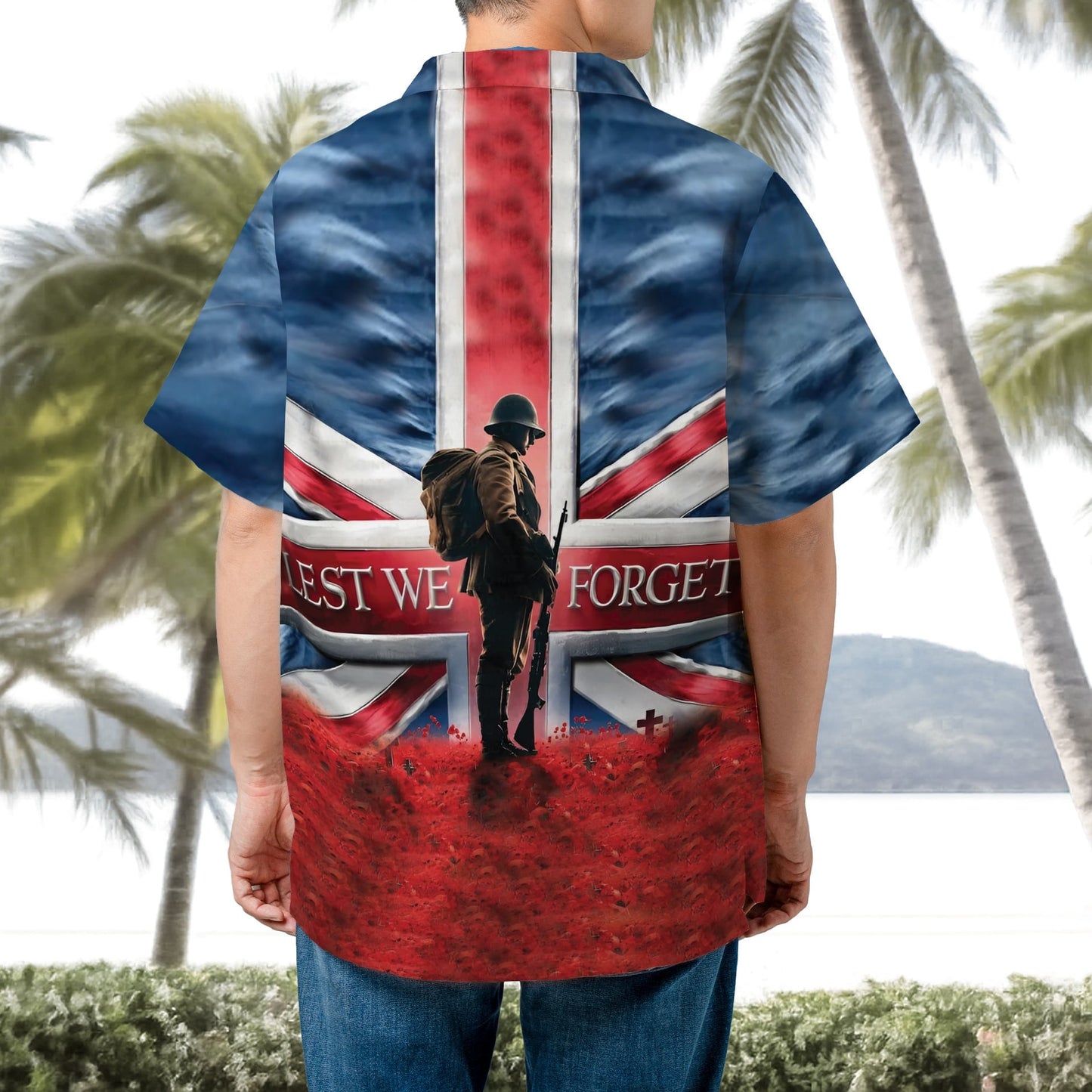 UK Armed Forces Remembrance Day Lest We Forget Hawaiian Shirt