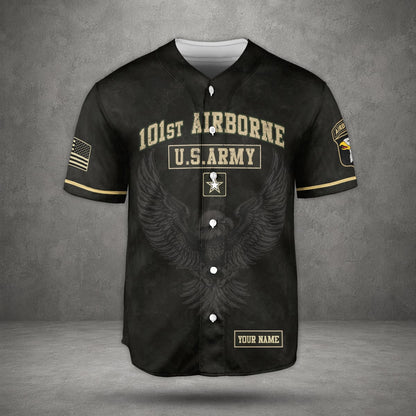 Personalized US Army 101st Airborne Division Baseball Jersey