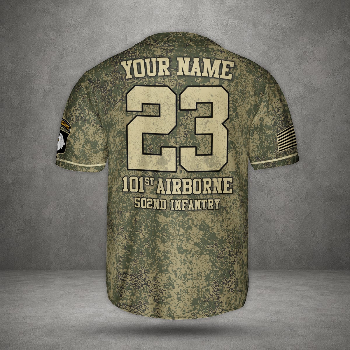 Custom Name & Number U.S Army 101st Airborne Division Baseball Jersey