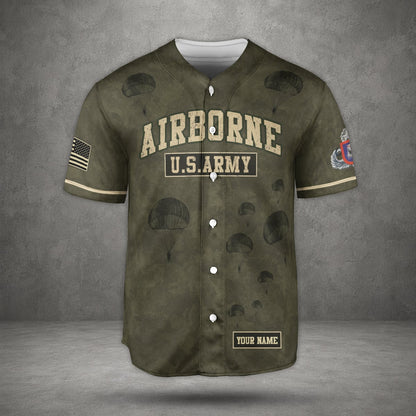 Custom Name & Number 3rd Brigade Combat Team, 82nd Airborne Division Baseball Jersey