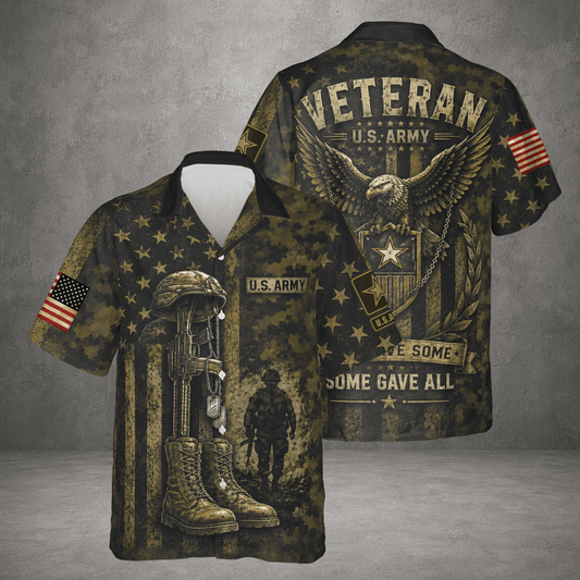 Veteran All Gave Some Some Gave All Eagle Hawaiian Shirt