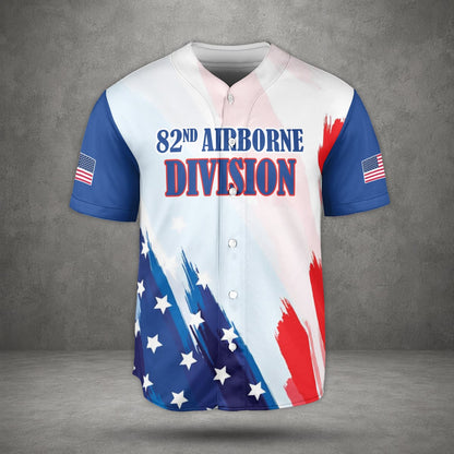 US Army 82nd Airborne National Airborne Day Baseball Jersey