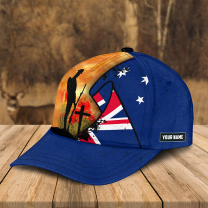 Custom ADF Anzac Day Memorial Cap, Australian Defence Force Lest We Forget Hat