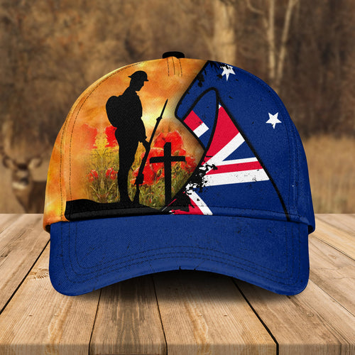 Custom ADF Anzac Day Memorial Cap, Australian Defence Force Lest We Forget Hat