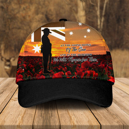 Custom Military Memorial Cap, Australian Defence Force Anzac Day Lest We Forget Hat