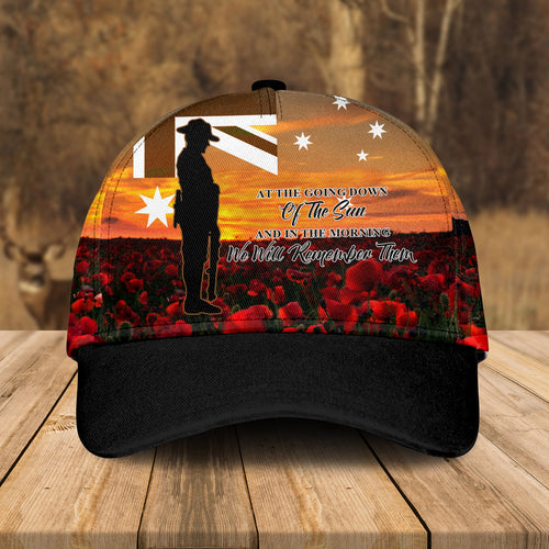 Custom Military Memorial Cap, Australian Defence Force Anzac Day Lest We Forget Hat