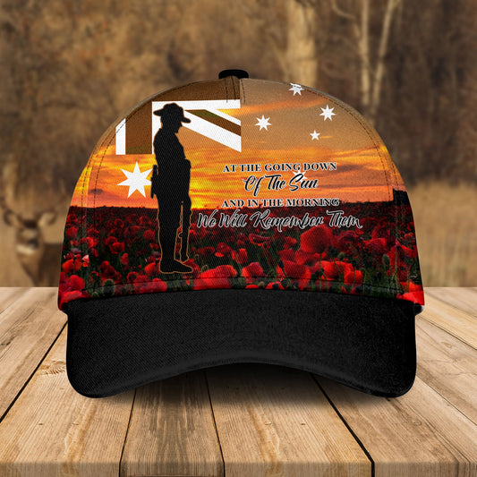 Custom Military Memorial Cap, Australian Defence Force Anzac Day Lest We Forget Hat