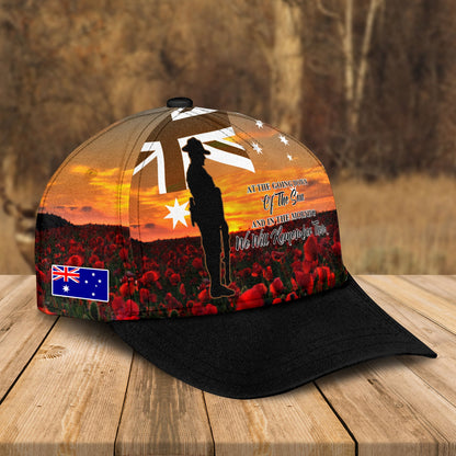 Custom Military Memorial Cap, Australian Defence Force Anzac Day Lest We Forget Hat