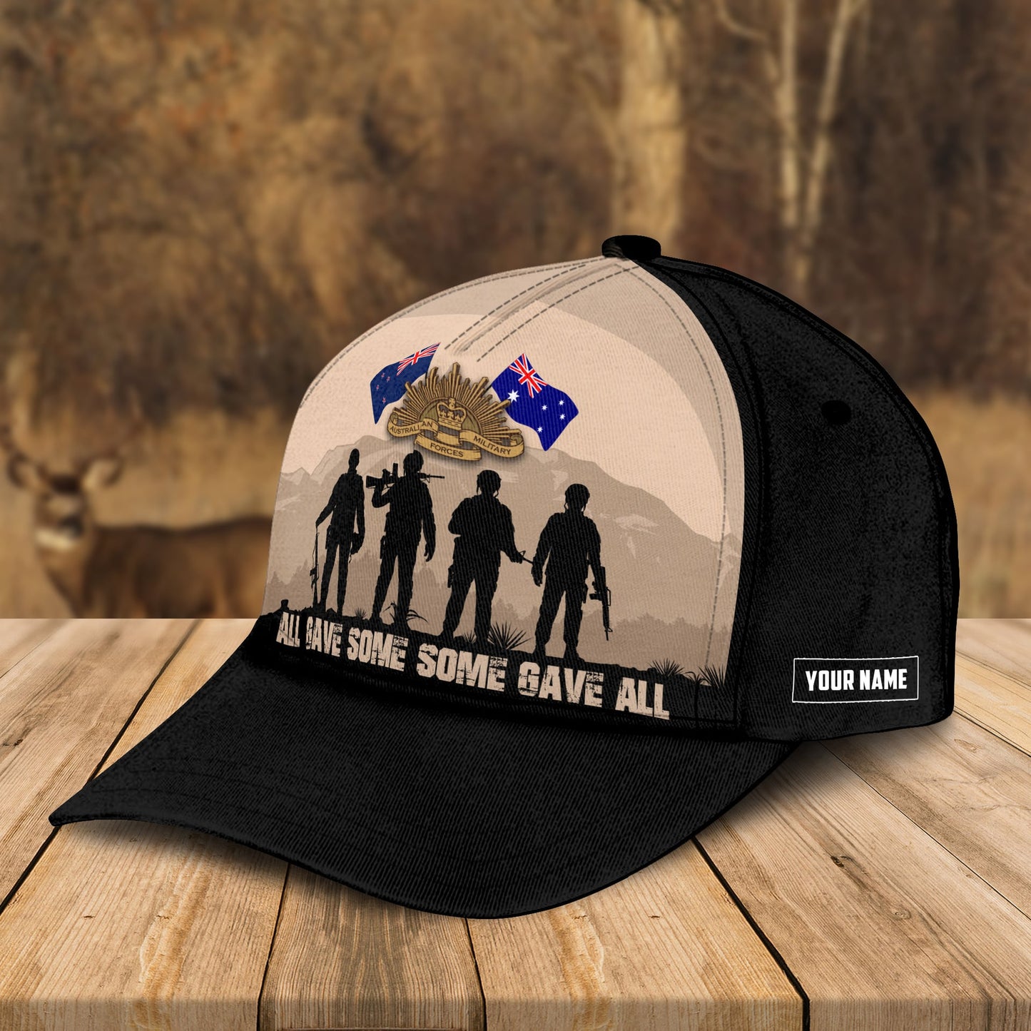 Custom Name Australian Defence Force Memorial Tribute Cap