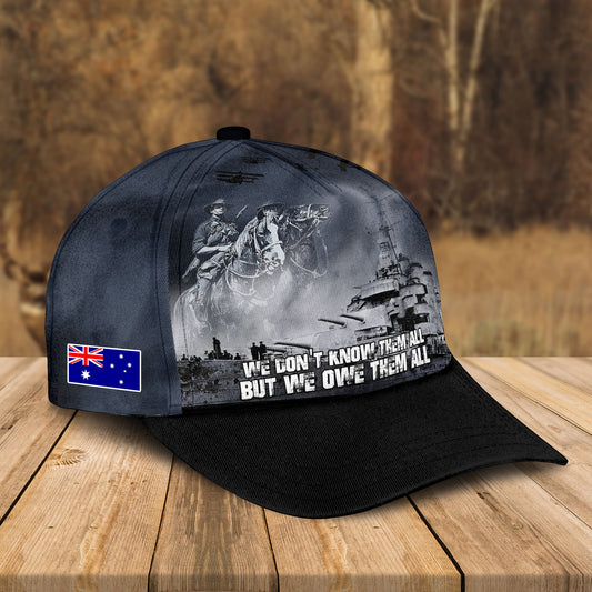 Custom Name Australian Defence Force Anzac Day, Remembrance Day Lest We Forget Cap