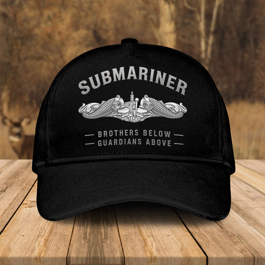 Custom Name US Navy Submariner The Silent Service  -  Military Veteran Cap