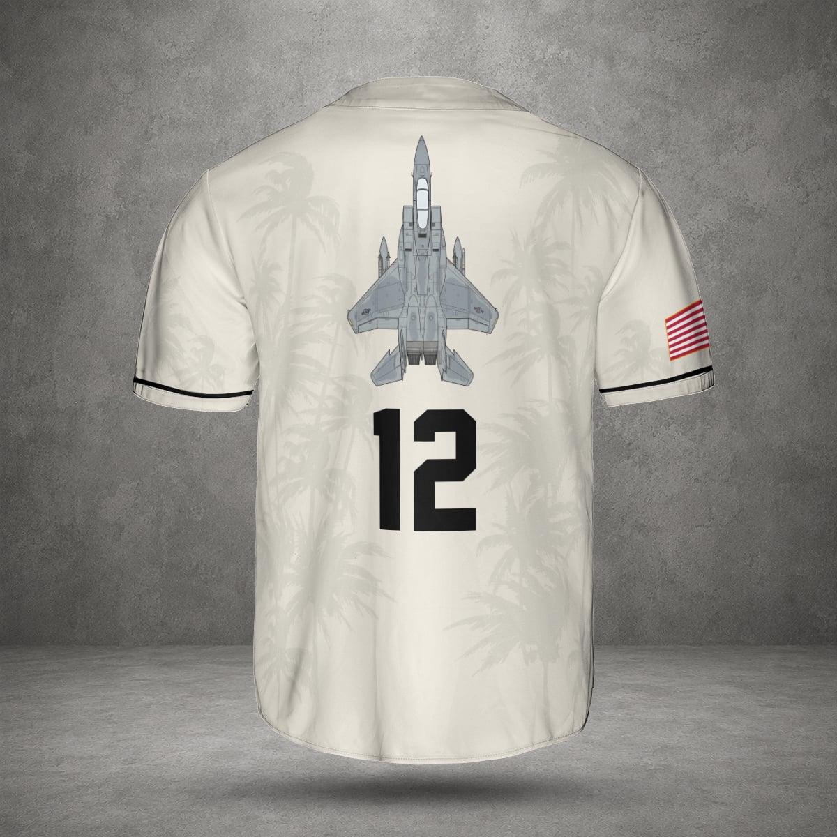 Cusrtom USAF McDonnell Douglas F-15 Eagle Baseball Jersey