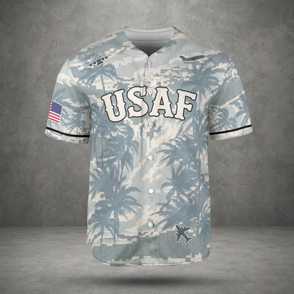 Custom Number USAF Boeing C-17 Globemaster III Baseball Jersey