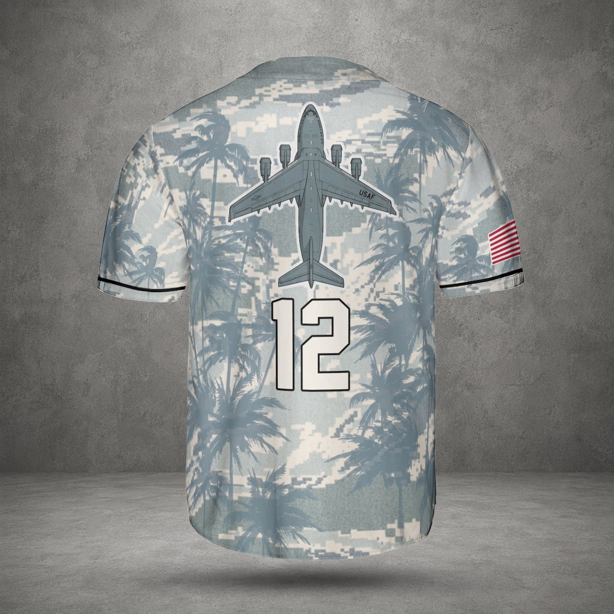 Custom Number USAF Boeing C-17 Globemaster III Baseball Jersey