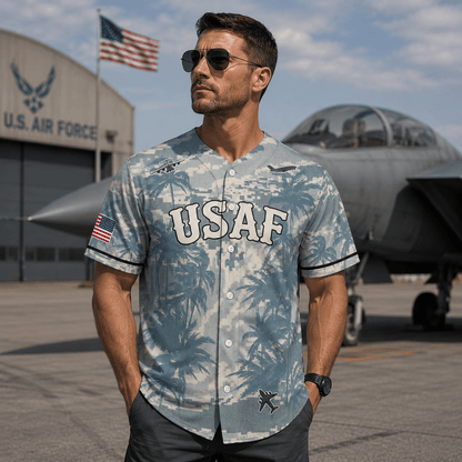 Custom Number USAF Boeing C-17 Globemaster III Baseball Jersey