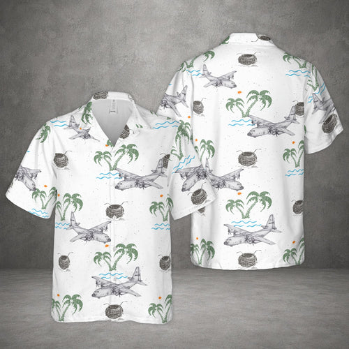 US Air Force Lockheed AC-130 Hawaiian Shirt
